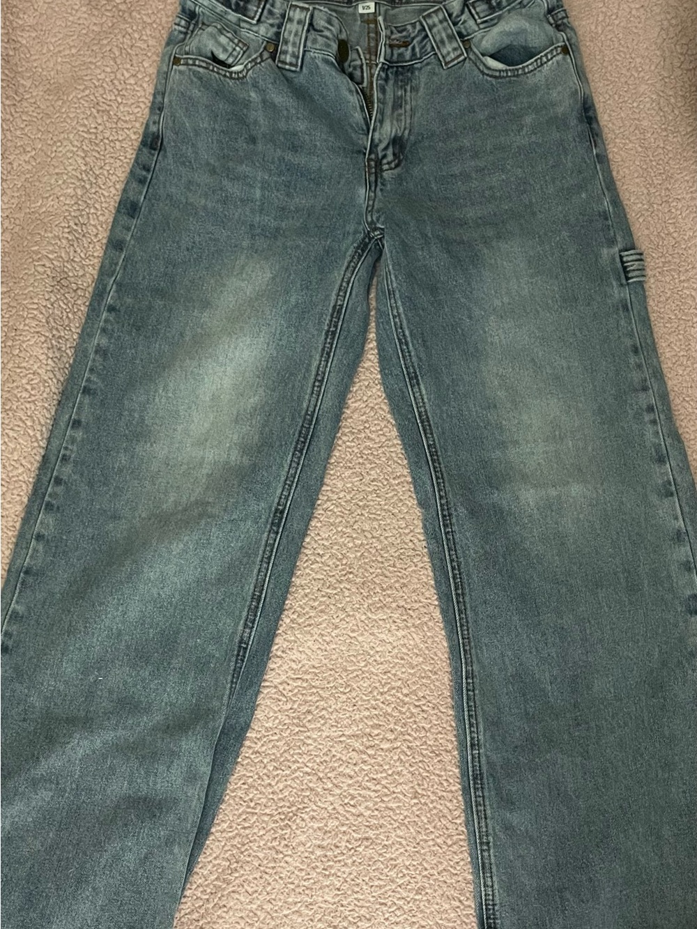 Women’s Blue Straight-Leg Jeans